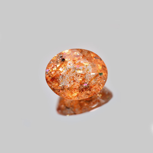 ソ付 イリュージョン サンストーン 2.394ct ルース オーバル 天然石 