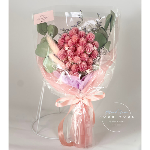 ドライフラワー　ブーケ　ミニブーケ　ピンク 母の日 選べるカラー♡（ピンクの千日紅） ドライフラワー ミニブーケ