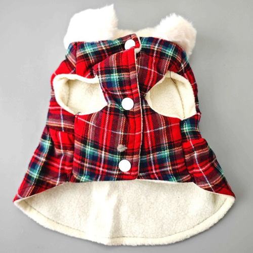 クリスマスワンピース チェック柄 コスチューム 秋 冬 ドッグウェア