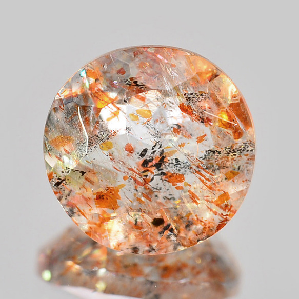 加工OK イリュージョン サンストーン 1.16ct ルース ラウンド 天然石 