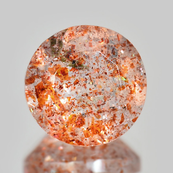 加工OK イリュージョン サンストーン 1.30ct ルース ラウンド 天然石 