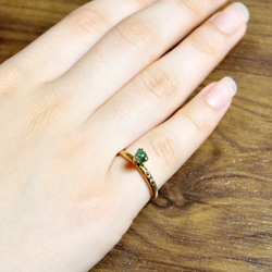 10金・エメラルドの指環：《西の魔女の指環 01》 11枚目の画像