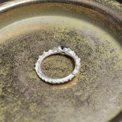 Silver925・ロンドントパーズの指環：《冬の海の指環/Bague mer d'hiver》 7枚目の画像