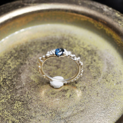 Silver925・ロンドントパーズの指環：《冬の海の指環/Bague mer d'hiver》 3枚目の画像