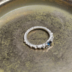 Silver925・ロンドントパーズの指環：《冬の海の指環/Bague mer d'hiver》 8枚目の画像