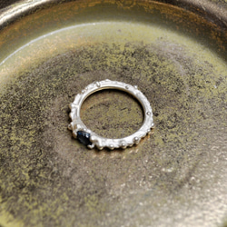 Silver925・ロンドントパーズの指環：《冬の海の指環/Bague mer d'hiver》 6枚目の画像