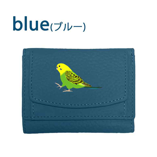 CONVOW] カードケース セキセイインコ 鳥柄 カード入れ 小銭入れ