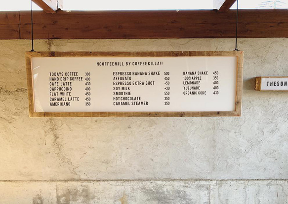 メニューボード 古材 足場板(受注制作品になります) 足場板