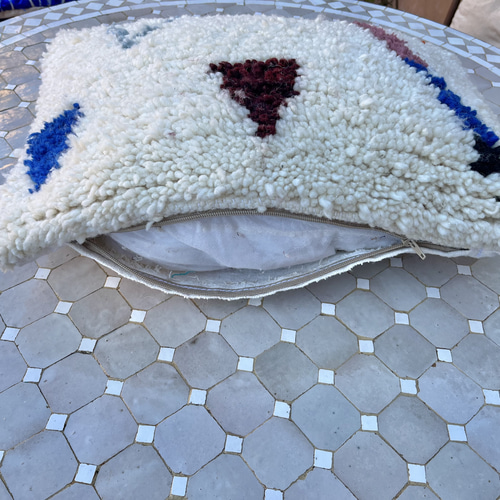 モロッコ　アジラル　クッション　クッションカバー　プフ　ラグ  163 モロッコ アジラル クッション クッションカバー プフ ラグ 163 キリム