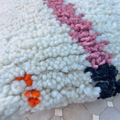 モロッコ アジラル クッション クッションカバー プフ ラグ ベニワレン