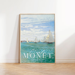 モネ 海 ビーチ 風景画 アートポスター 絵画 アンティークポスター