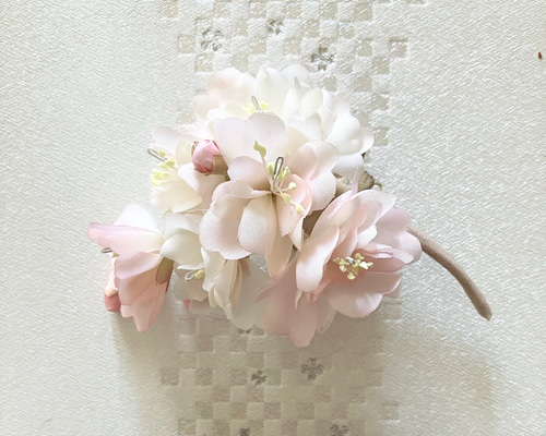 春限定】八重桜の布花コサージュミニ コサージュ artflower 通販