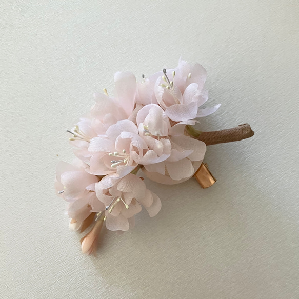 春限定】しだれの布花コサージュミニ コサージュ artflower 通販