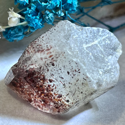 苺水晶✨　ストロベリー クォーツ　原石　ファイヤー クォーツ　ラフストーン 2枚目の画像