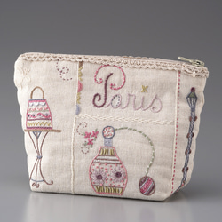 新入荷！【フランス　刺しゅうキット】ギフトにもおススメ！『TROUSSE PARIS（ポーチ パリ）』 2枚目の画像