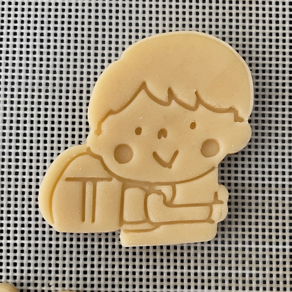 【入園・入学】ランドセルの男の子　クッキー型（スタンプ付き） 2枚目の画像