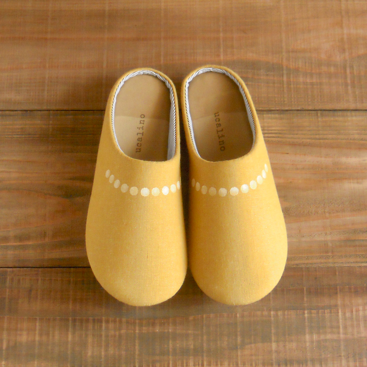 【Creema限福袋】アネモネレッドキーリング＆イエローデニムルームシューズ　／新生活、独立一人暮らし応援セット