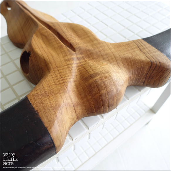 水牛ウォールデコレーションDoub 壁飾り オブジェ バッファロー ウォールアクセント チーク無垢材 世界三大銘木 