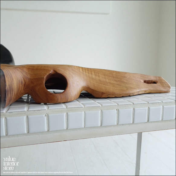 水牛ウォールデコレーションDoub 壁飾り オブジェ バッファロー ウォールアクセント チーク無垢材 世界三大銘木 