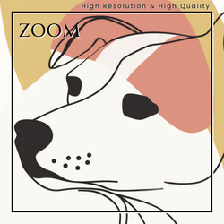 【犬と線 - ジャックラッセルテリア犬 No.1】モダンアートポスター ラインアート 犬の絵 犬の絵画 犬のイラスト 3枚目の画像