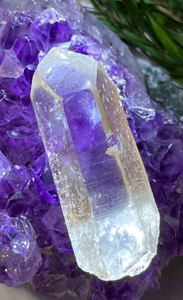 レコードキーパー　レシーバー　タイムリンク✨　レムリアンシード　クリスタル　原石 錐面 ファセット *´︶`*