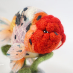 江戸錦　金魚　羊毛フェルト　アクアリウム　夏　春 4枚目の画像
