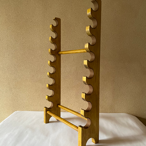 篠笛 スタンド 8本 オールナットツヤなし その他インテリア雑貨 koubou