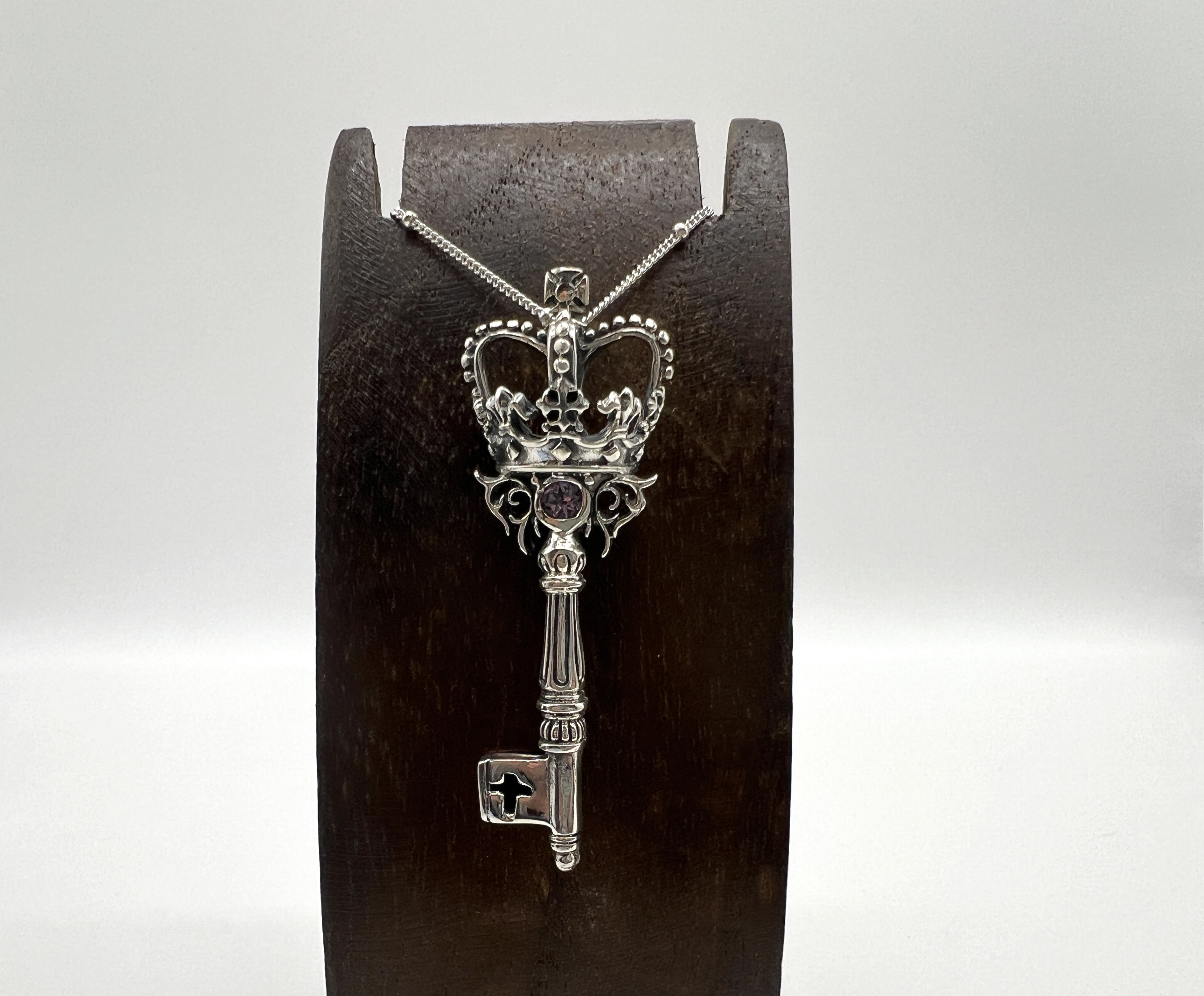 My Heart Key Amethyst 鍵 アメジスト ネックレス・ペンダントトップ　シルバー925