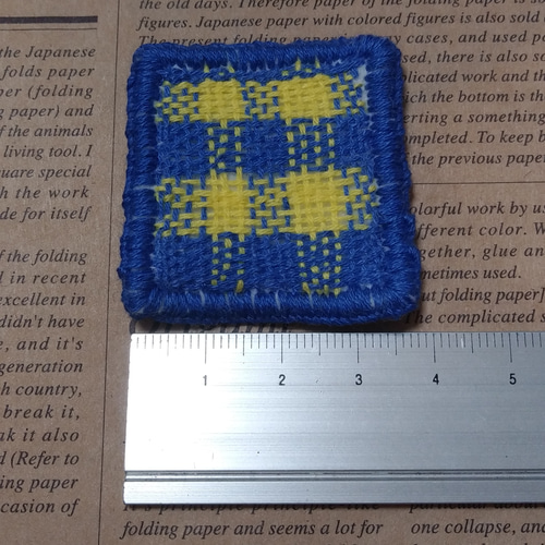 ○△□のワッペン ダーニング刺繍 その他ファッション雑貨 clover way