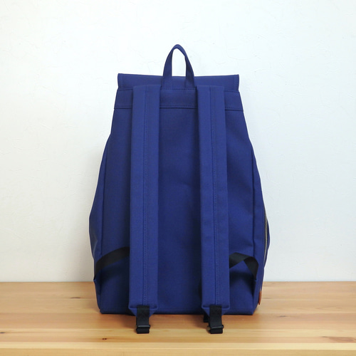 受注制作】弱撥水加工8号帆布 リュックサック 紺 リュック
