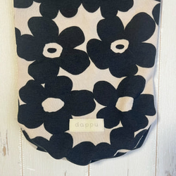 わんこ服⚘ 花柄タンクトップ [DSサイズ] ブラック ベージュ 北欧 花柄 ダックス 犬服 7枚目の画像