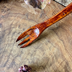 手作り漆ぬり木製フォーク4 / Handmade lacquer-coated Wooden Fork4 3枚目の画像