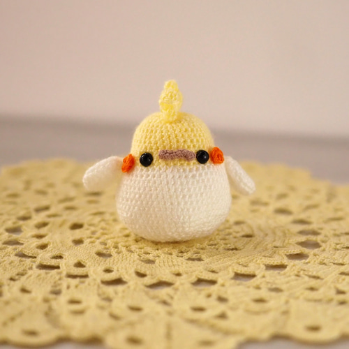 受注生産】ぽっちゃり 鳥③ あみぐるみ ストラップ あみぐるみ