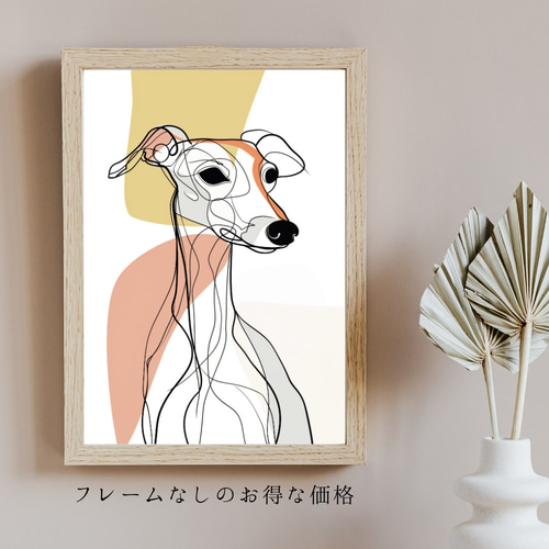 作家様 イタリアングレーハウンド 犬 絵画 水彩画 手描きイラスト 原画 一点物 作家様 イタリアングレーハウンド 犬 絵画 アート手描きイラスト 原画