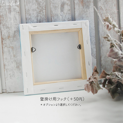 原画】抽象画 アザミ 18cm角 キャンバス 送料無料 絵画 La