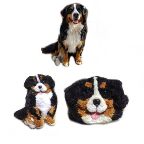 うちの子 オーダー 愛犬 愛猫 刺繍 パンチニードル 犬 猫