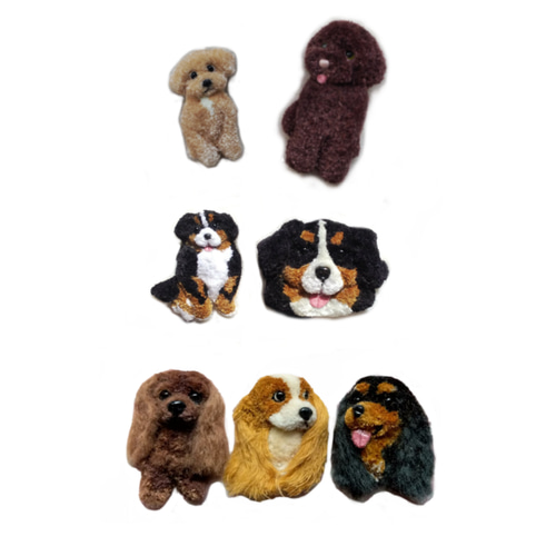 うちの子 オーダー 愛犬 愛猫 刺繍 パンチニードル 犬 猫