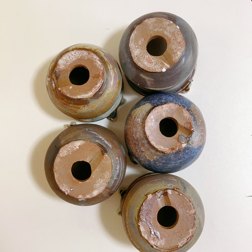 No.043新品植木鉢 多肉植物鉢 サボテン鉢 観葉植物鉢 陶器製5個セット