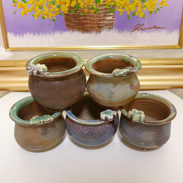 No.043新品植木鉢 多肉植物鉢 サボテン鉢 観葉植物鉢 陶器製5個 No.043新品植木鉢 多肉植物鉢 サボテン鉢 観葉植物鉢 陶器製5個