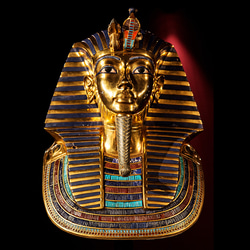 ツタンカーメン 黄金のマスクの木枠付きフォトタイル（S-サイズ）（古代エジプトシリーズ） 2枚目の画像
