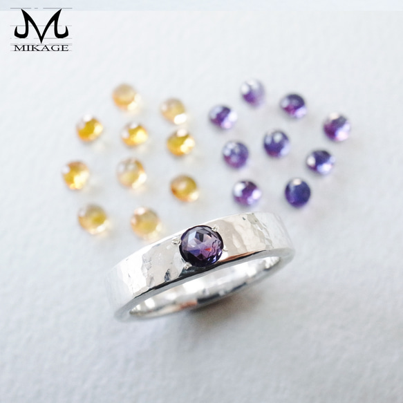 The Simplest Ring+ (with Amethyst or Citrine) 2枚目の画像