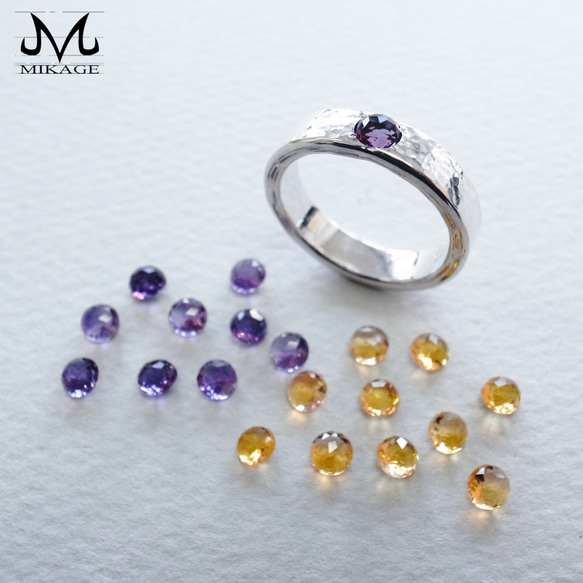 The Simplest Ring+ (with Amethyst or Citrine) 1枚目の画像