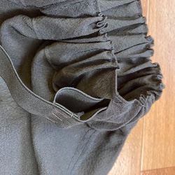 梅の花　黒留袖リメイク　絹　ギャザースカート 16枚目の画像