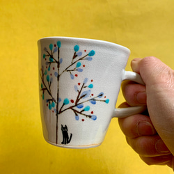 猫と木コーヒーカップ 5枚目の画像