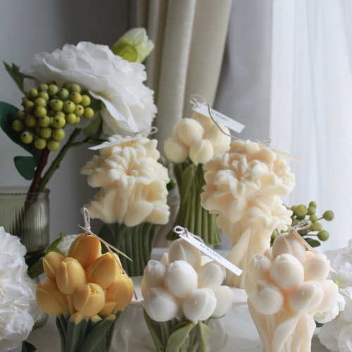 3月の大注目キャンドル】チューリップとユリのアートキャンドルが遂に