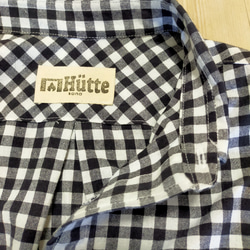 Hutte 綿100%　ギンガムチェック　 サンドウォッシュ加工　カジュアルにぴったり　メンズシャツ　ボタンダウン　サイ 3枚目の画像