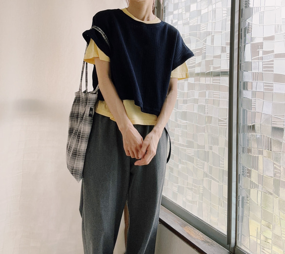 儘管如此，女士黃油色T卹，中號 第8張的照片