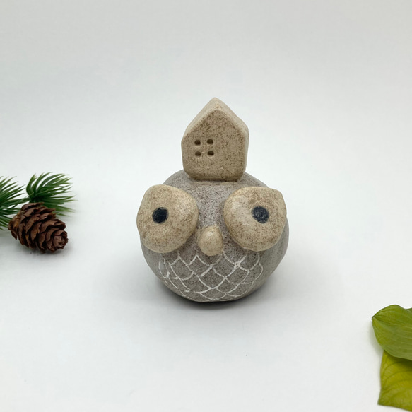 スイス　フクロウオブジェ　ハンドメイド陶器 61BJl4kzoML._UF894,1000_QL80_.jpg