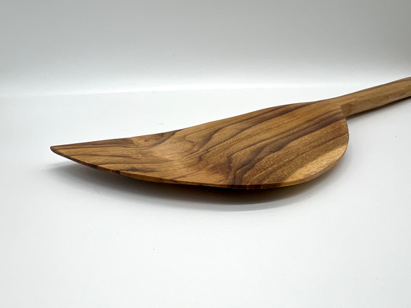 世界三大銘木 　チーク無垢材　ターナー　ヘラ　フライ返し ナチュラル　木製食器　撮影キット　木製　チークウッド 2枚目の画像
