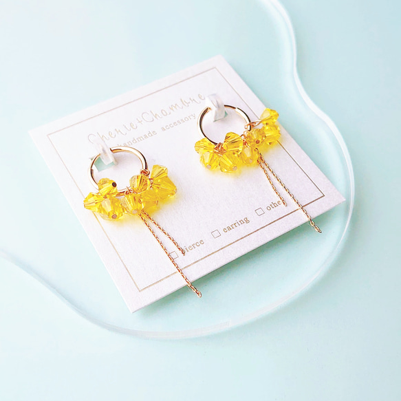 Mimosa Color Foop Pierce/Earring 5枚目の画像